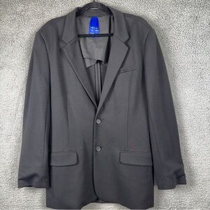 Kit and Ace Blazer Mens Medium Black Commute Sport Coat Quiet Luxury Formal Y2K